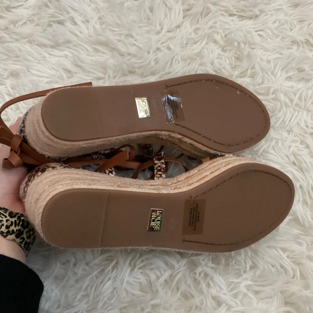 Louise Et Cie Renz‎ Leather Espadrille Platform Sandals - Size 7.5